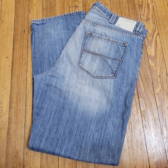 Vtg Tommy Hilfiger Distressed Straight Leg Men's 40 Jeans - Picture 2 of 7